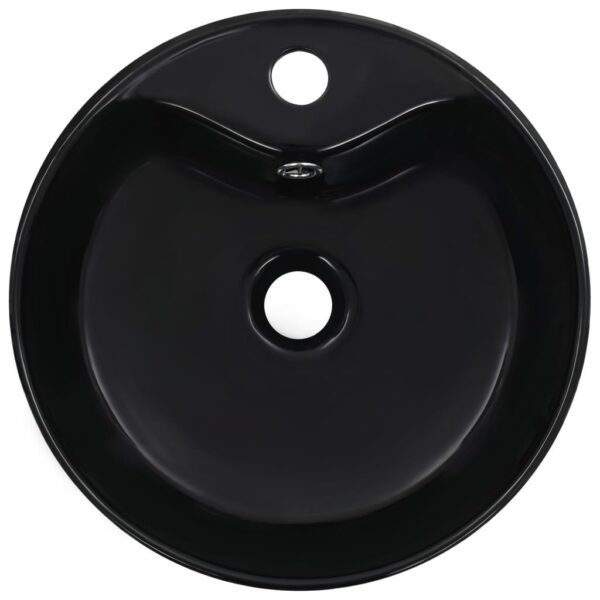 8718475719908_g_en_hd_3.jpg Wash Basin with Overflow 36x13 cm Ceramic Black