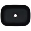 Wash Basin 45.5x32x13 cm Ceramic Black