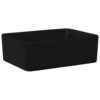 Wash Basin 40x30x13 cm Ceramic Black