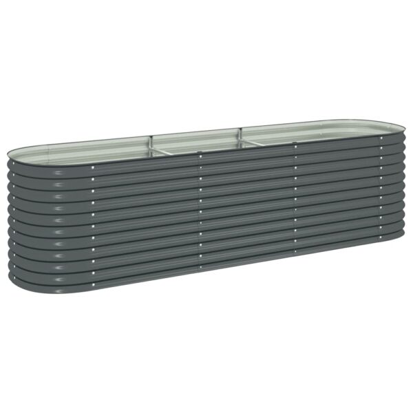 8718475723226_a_en_hd_1.jpg Garden Raised Bed 320x80x81 cm Galvanised Steel Grey