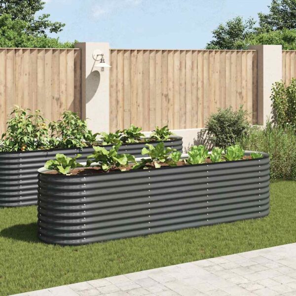 8718475723226_m_en_hd_1.jpg Garden Raised Bed 320x80x81 cm Galvanised Steel Grey