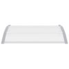Door Canopy Grey 120x100 cm PC