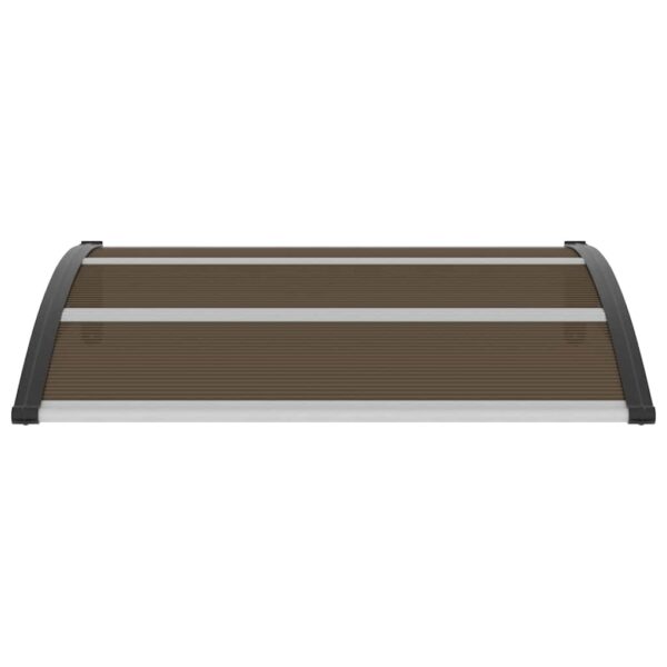 Door Canopy Black 120x100 cm PC