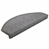 Stair Mats 15 pcs 65x24x4 cm Dark Grey Half Round Large