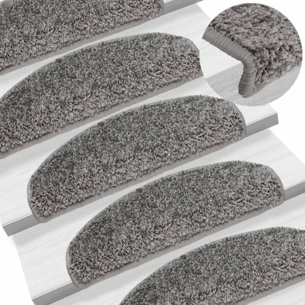 8718475728467_m_en_hd_1.jpg Stair Mats 15 pcs 65x21x4 cm Grey Half Round Large
