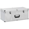Storage Cases 3 pcs Silver Aluminium