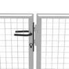 Garden Gate Galvanised Steel 400x100 cm Silver