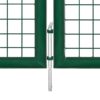 Garden Gate Steel 350x75 cm Green