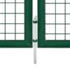 Garden Gate Steel 350x100 cm Green