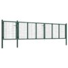 Garden Gate Steel 500x75 cm Green