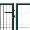 Garden Gate Steel 500x75 cm Green