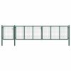 Garden Gate Steel 500x100 cm Green