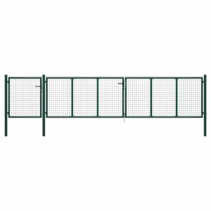 Garden Gate Steel 500x100 cm Green