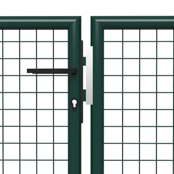 Garden Gate Steel 500x100 cm Green