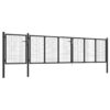 Garden Gate Steel 500x75 cm Anthracite