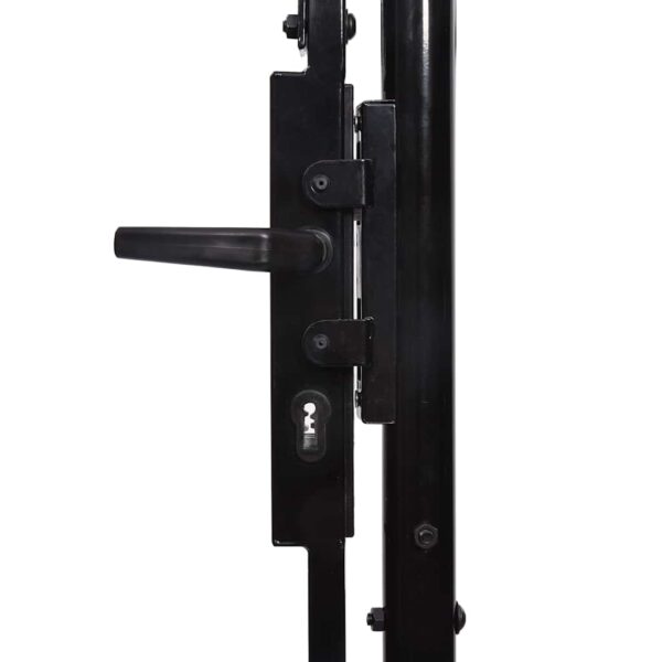 8718475736424_g_en_hd_3.jpg Garden Gate Steel 1.5x4 m Black