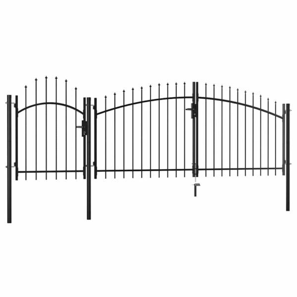 8718475736431_a_en_hd_1.jpg Garden Gate Steel 1.75x4 m Black