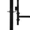 Garden Gate Steel 2.45x4 m Black