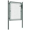 Garden Gate Steel 100x75 cm Green