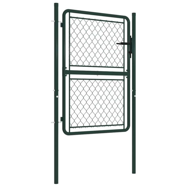 Garden Gate Steel 100x125 cm Green