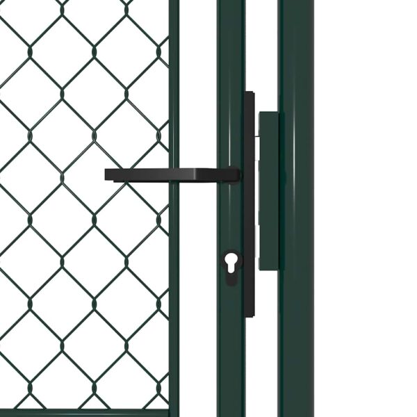 Garden Gate Steel 100x125 cm Green