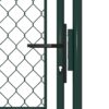 Garden Gate Steel 100x150 cm Green