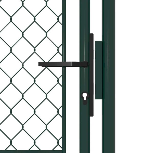 Garden Gate Steel 100x150 cm Green