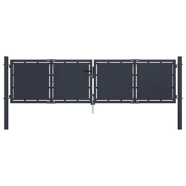 8718475738046_a_en_hd_1.jpg Garden Gate Steel 300x100 cm Anthracite