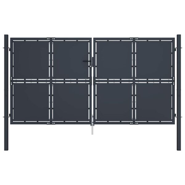 8718475738053_a_en_hd_1.jpg Garden Gate Steel 300x125 cm Anthracite