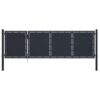 Garden Gate Steel 350x100 cm Anthracite