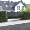 Garden Gate Steel 350x125 cm Anthracite