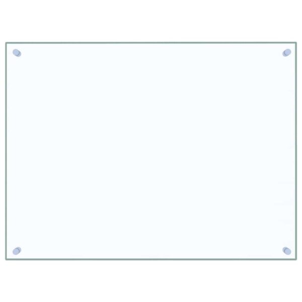 Kitchen Backsplash Transparent 80 x 60 cm Tempered Glass