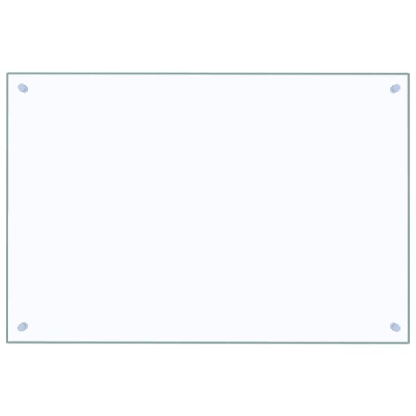 Kitchen Backsplash Transparent 90 x 60 cm Tempered Glass