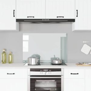 Kitchen Backsplash Transparent 90 x 60 cm Tempered Glass