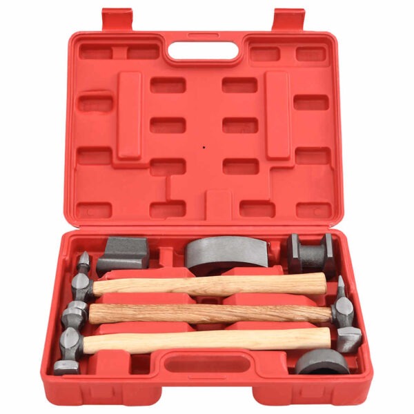 8718475829096_g_en_hd_2.jpg 7-Piece Auto Body Hammer and Dolly Dent Repair Set