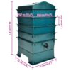 4-Tray Worm Factory 42x42x60 cm