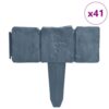 Plastic Garden / Lawn Fence Stone Look 41 pcs 10 m