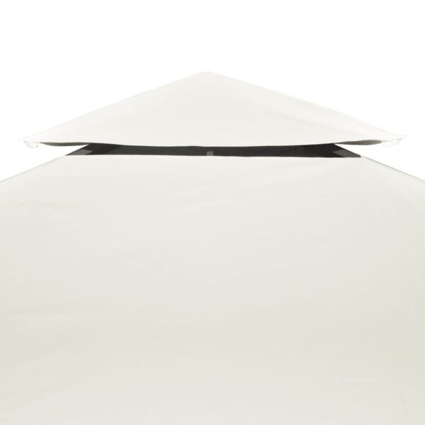 Gazebo Cover Canopy Replacement 310 g / mÂ² Cream White 3 x 3 m