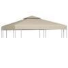 Gazebo Cover Canopy Replacement 310 g / mÂ² Beige 3 x 3 m