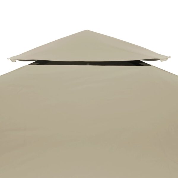 Gazebo Cover Canopy Replacement 310 g / mÂ² Beige 3 x 3 m