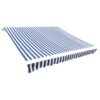 8718475873136_a_en_hd_1.jpg Awning Top Sunshade Canvas Blue & White 3 x 2.5 m (Frame Not Included)