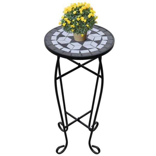 8718475874546_m_en_hd_1.jpg Mosaic Side Table Plant Table Black White