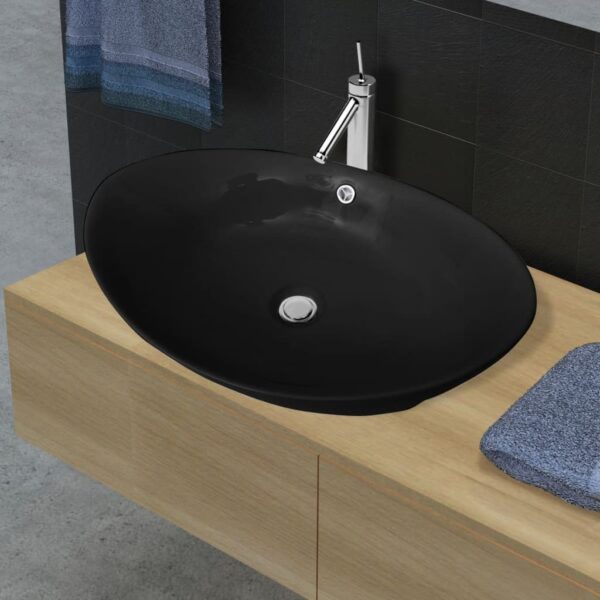 8718475885108_m_en_hd_1.jpg Black Luxury Ceramic Basin Oval with Overflow 59 x 38,5 cm