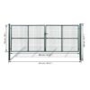 Mesh Garden Gate 400x150 cm