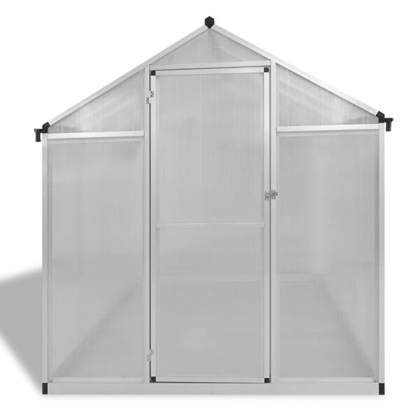 Reinforced Aluminium Greenhouse with Base Frame 4.6 mÂ²