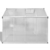 Reinforced Aluminium Greenhouse with Base Frame 4.6 mÂ²