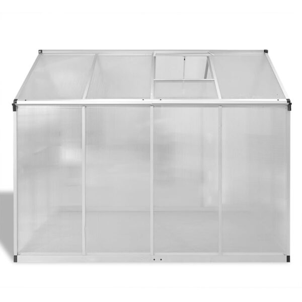 Reinforced Aluminium Greenhouse with Base Frame 4.6 mÂ²