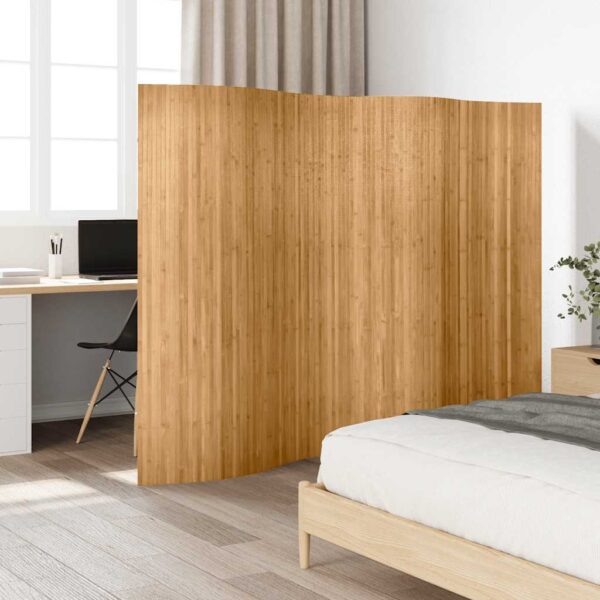 Room Divider Bamboo Natural Width 250 cm Height 165 cm