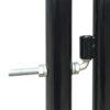 Black Single Door Fence Gate 100x150 cm