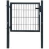 2D Fence Gate (Single) Anthracite Grey 100x80 cm